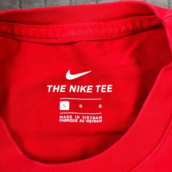 Nike USA Soccer T Shirt Men Large Red Double Sided Graphic Tee Sportswear - Picture 7 of 13